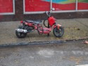 A strange little motorbike